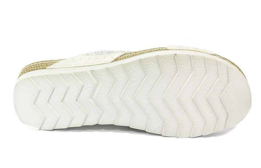 Klapki Letnie Marco Tozzi 2-27502-20 125 White Met.Comb