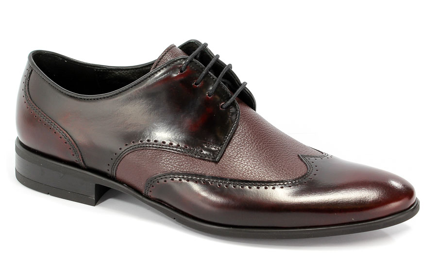 Półbuty Conhpol C00C-7339-ZR16-E6S01 Bordo/823/772/823