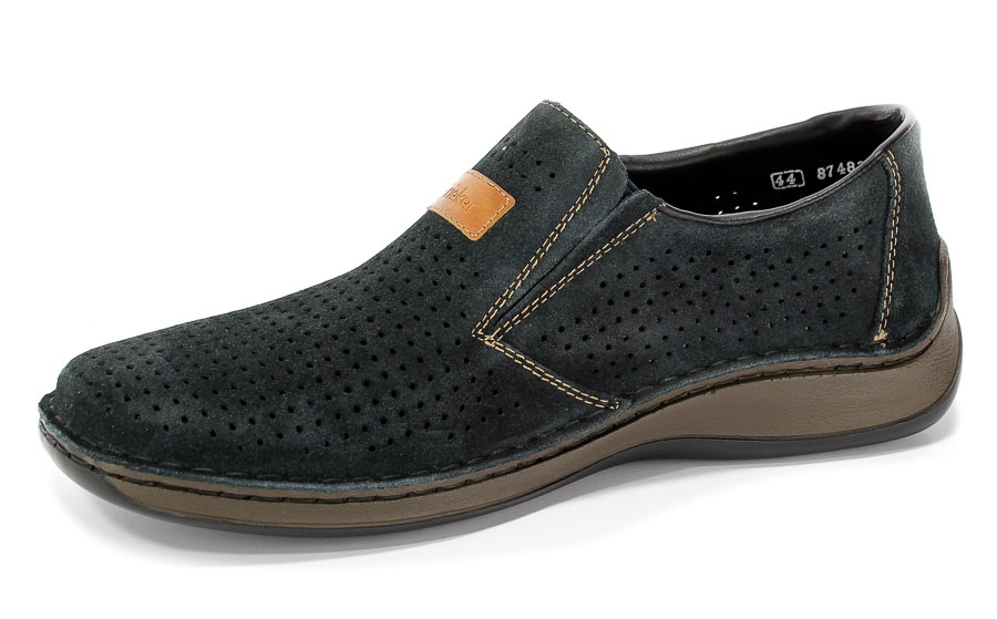 Półbuty Letnie Rieker 05265-14 Blue