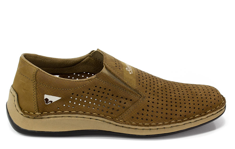Półbuty Letnie Rieker 05289-64 Beige