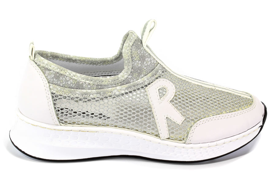 Półbuty Letnie Rieker N5654-80 Weiss