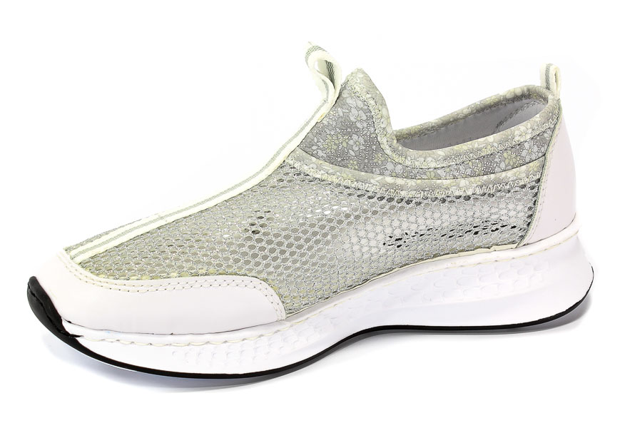 Półbuty Letnie Rieker N5654-80 Weiss