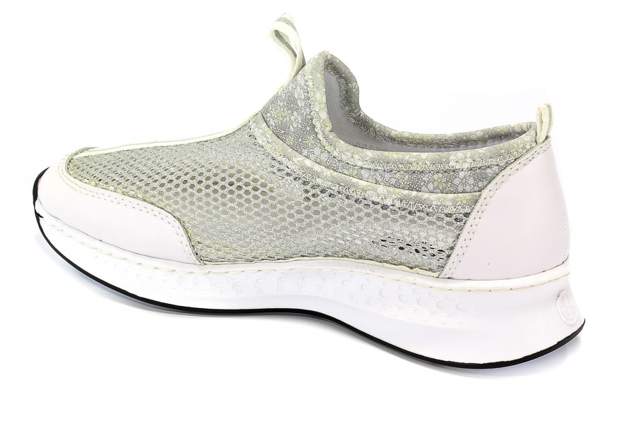 Półbuty Letnie Rieker N5654-80 Weiss