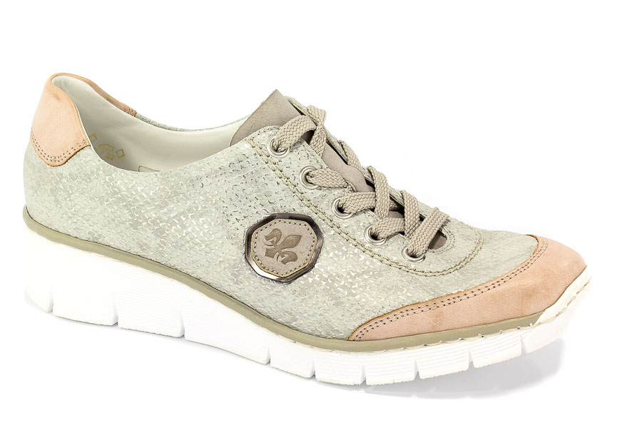 Półbuty Rieker 53724-31 Grey Combination