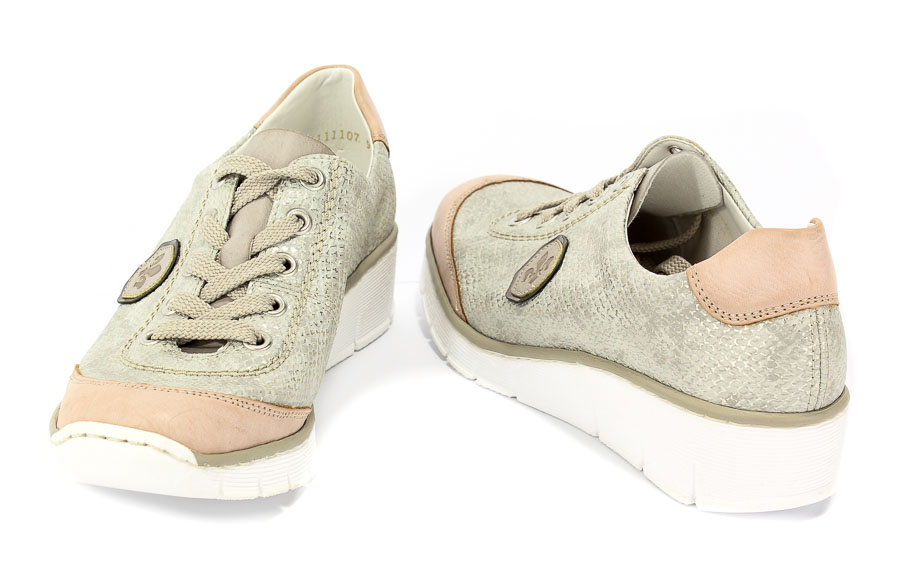 Półbuty Rieker 53724-31 Grey Combination