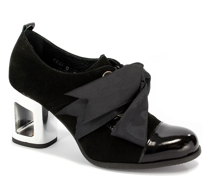 Botki Ann Mex 8841 01W+01L Czarny