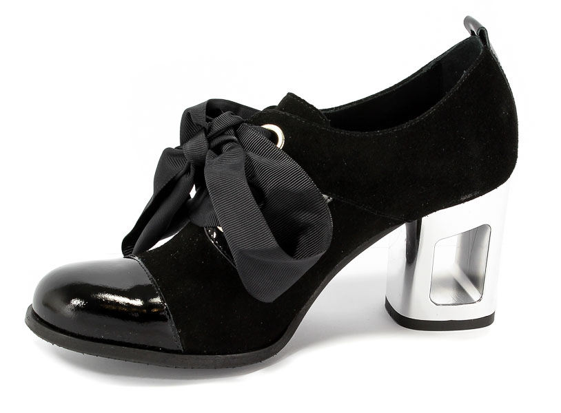 Botki Ann Mex 8841 01W+01L Czarny