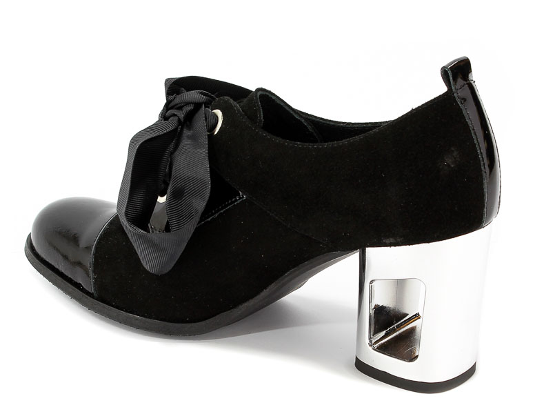 Botki Ann Mex 8841 01W+01L Czarny