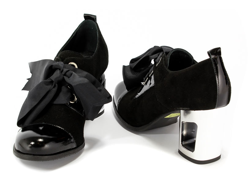 Botki Ann Mex 8841 01W+01L Czarny