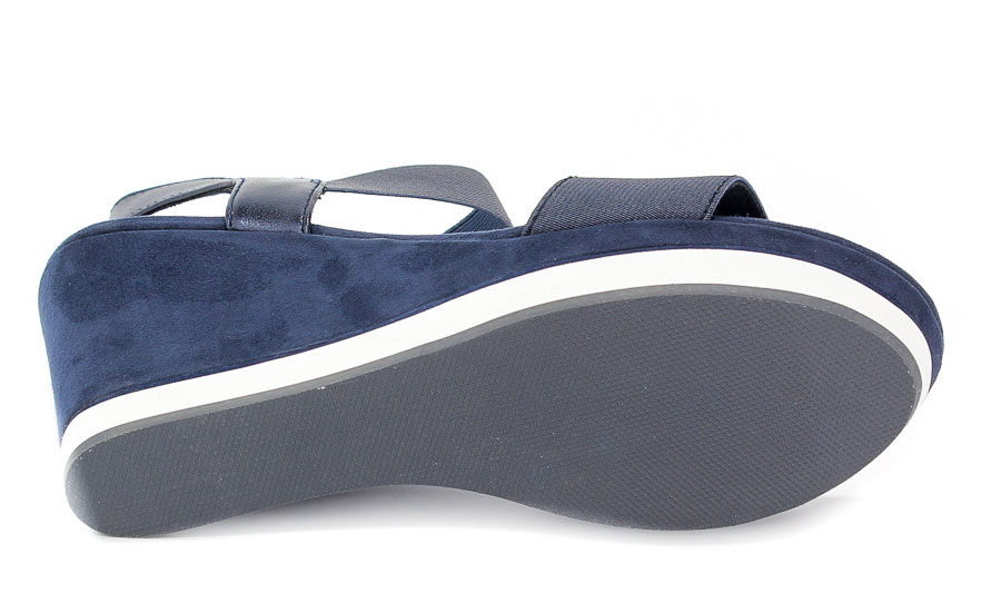 Sandały Marco Tozzi 2-28355-20 844 Navy Met.Comb