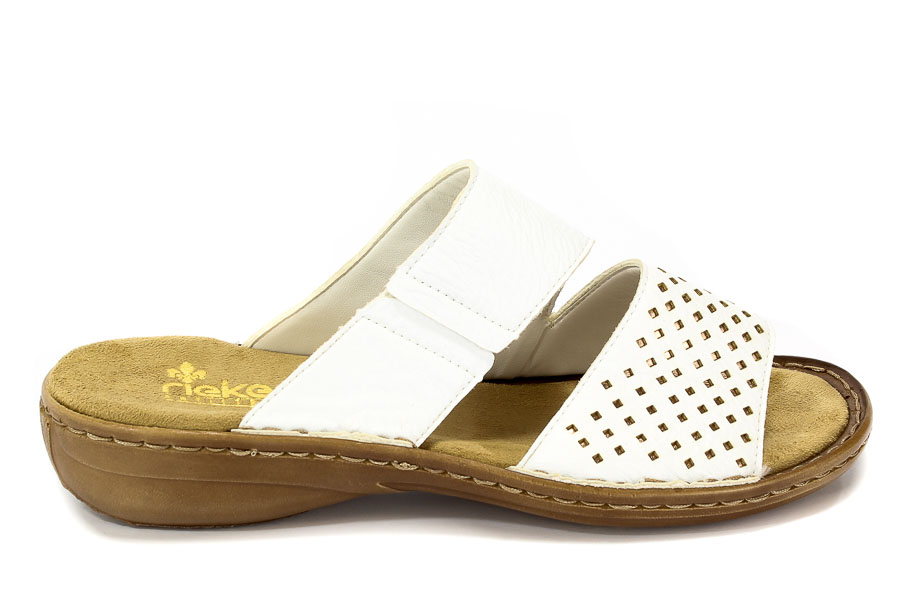 Klapki Rieker 608K8-80 Weiss