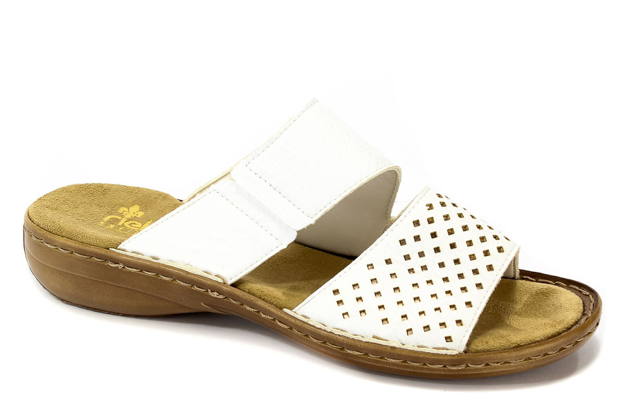 Klapki Rieker 608K8-80 Weiss