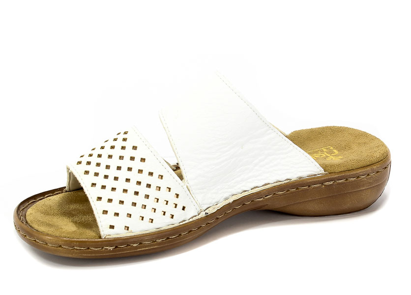 Klapki Rieker 608K8-80 Weiss