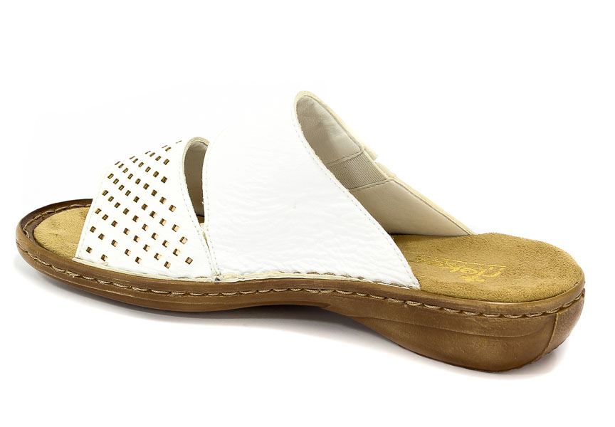 Klapki Rieker 608K8-80 Weiss