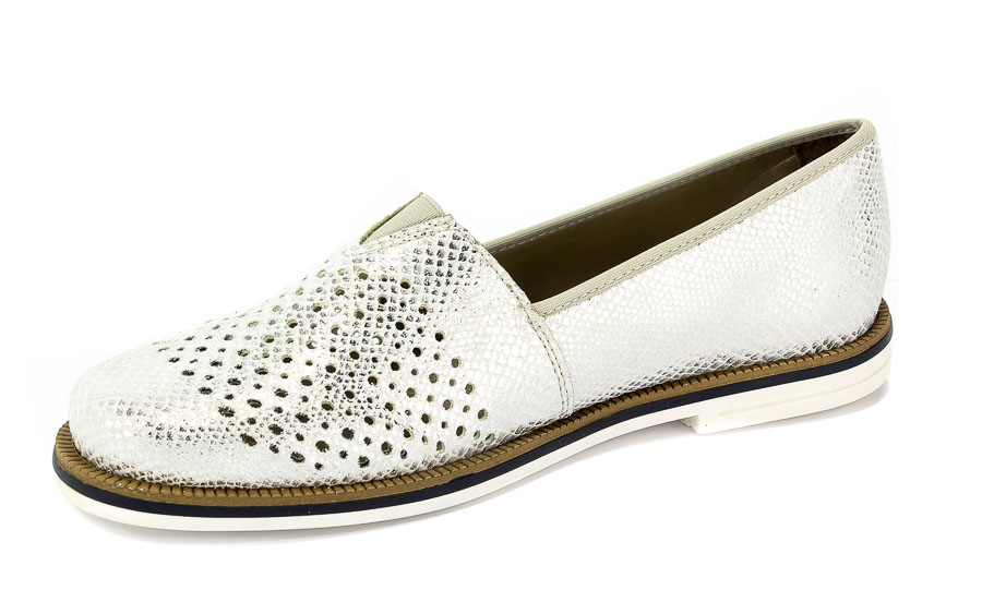 Półbuty Letnie Rieker 45555-80 White Combination