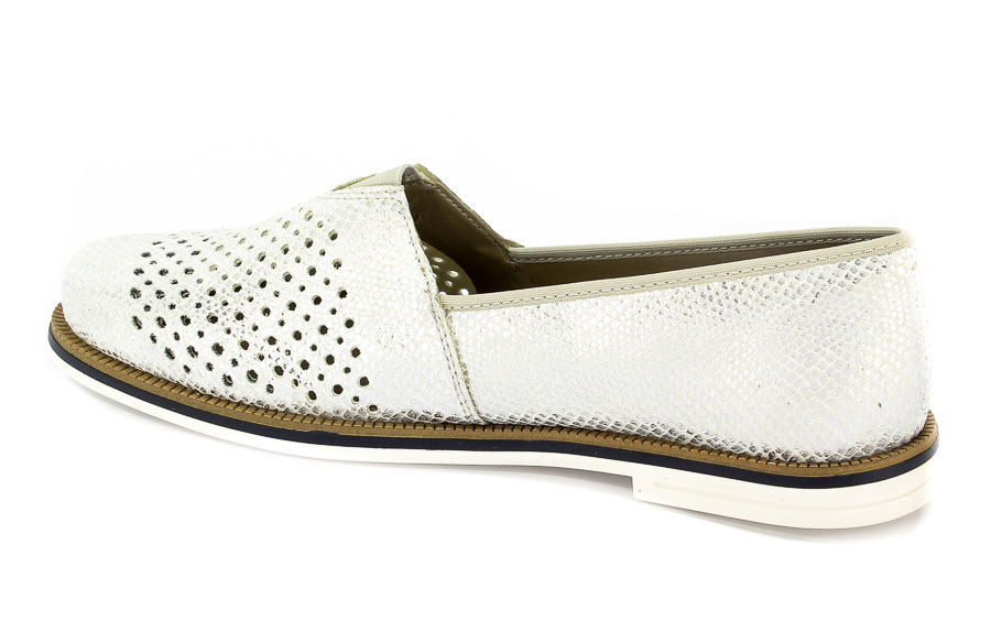 Półbuty Letnie Rieker 45555-80 White Combination