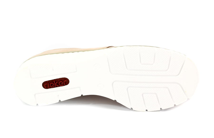 Półbuty Rieker 53729-31 White Combination