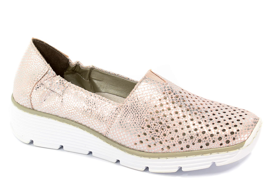 Półbuty Letnie Rieker 587T5-31 Rosa