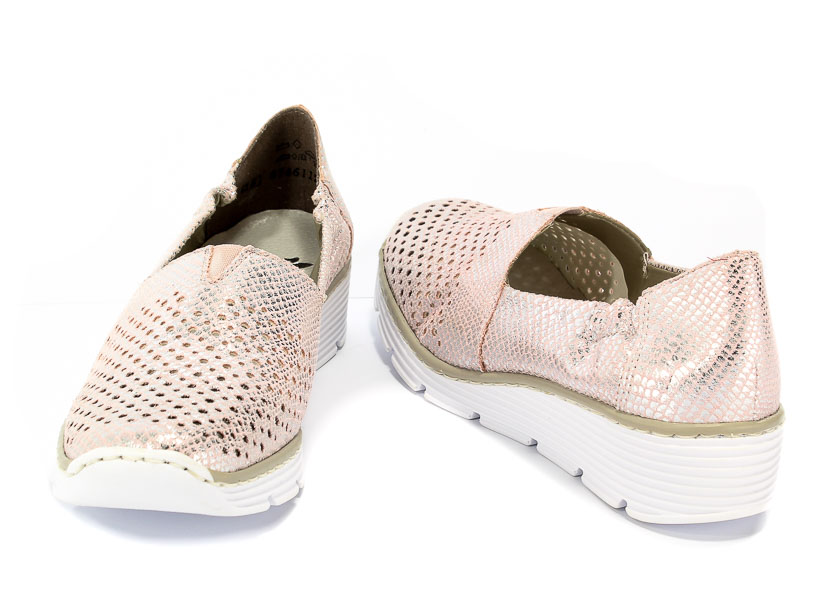 Półbuty Letnie Rieker 587T5-31 Rosa