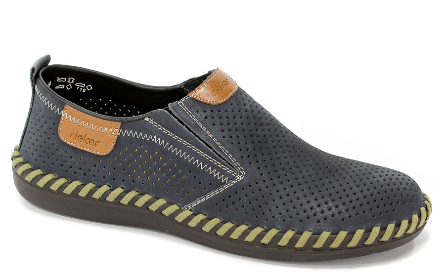 Półbuty Rieker B2465-14 Blue