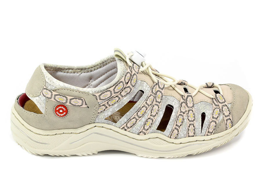 Snadały Rieker L0577-60 Beige Combination