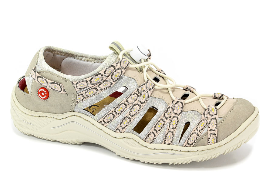 Snadały Rieker L0577-60 Beige Combination