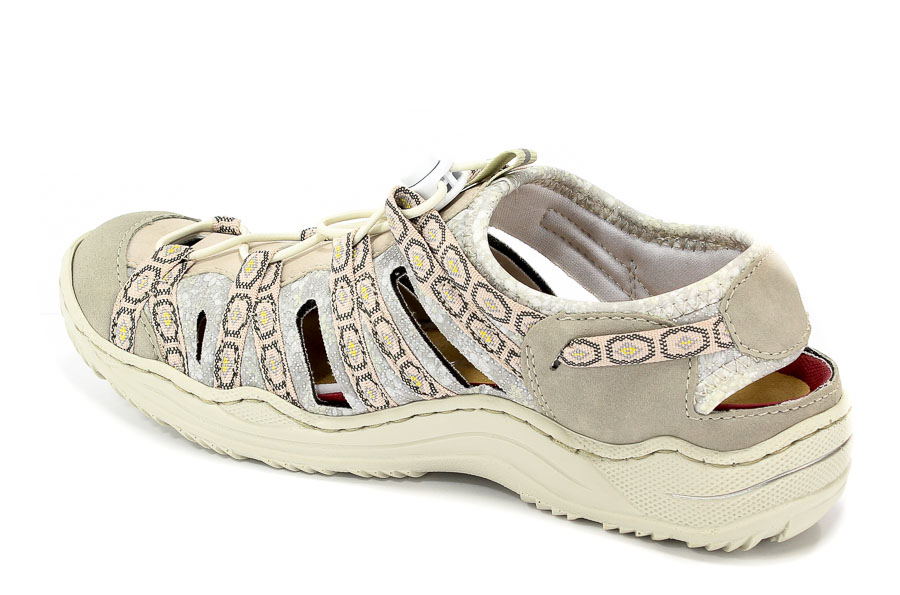 Snadały Rieker L0577-60 Beige Combination