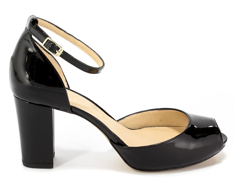 Sandały Unisa Niurka Pa Black Patent