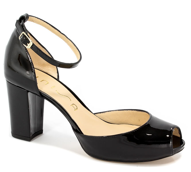 Sandały Unisa Niurka Pa Black Patent