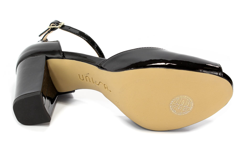 Sandały Unisa Niurka Pa Black Patent