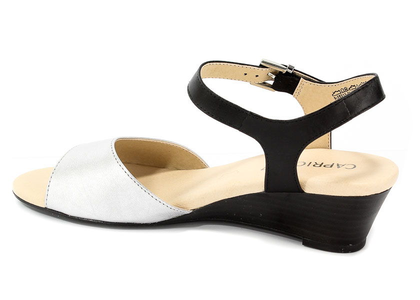 Sandały Caprice 9-28213-20 942 Silver/Black