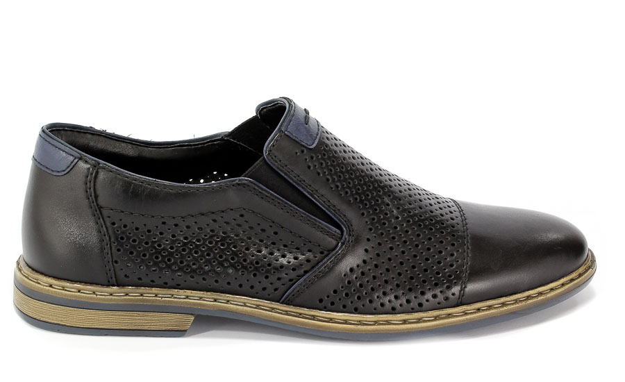 Półbuty Letnie Rieker 13496-01 Black