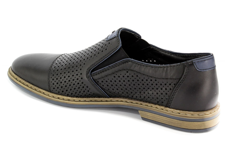 Półbuty Letnie Rieker 13496-01 Black