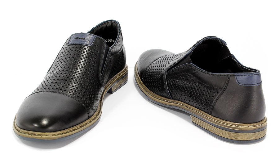 Półbuty Letnie Rieker 13496-01 Black