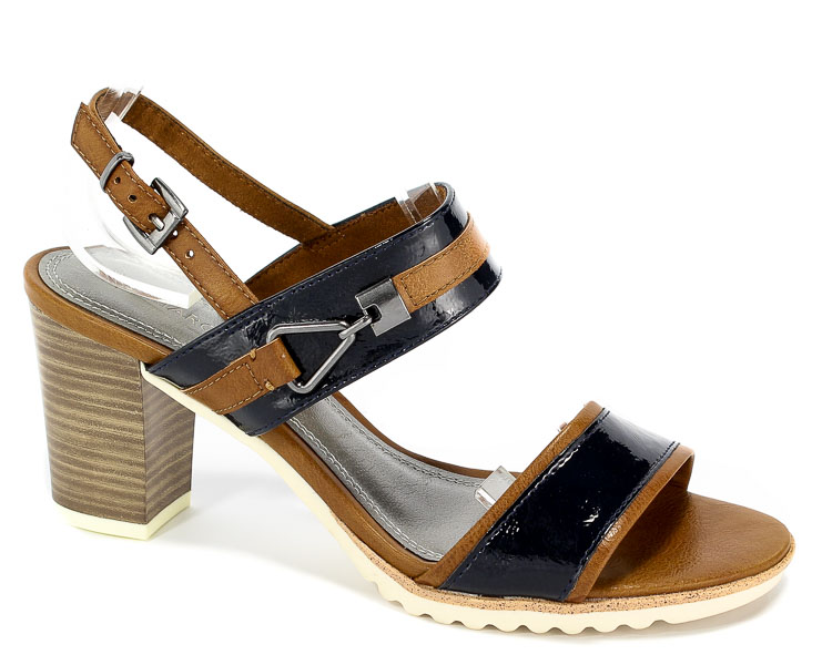 Sandały Marco Tozzi 2-28704-20 847 Navy Pat.Comb