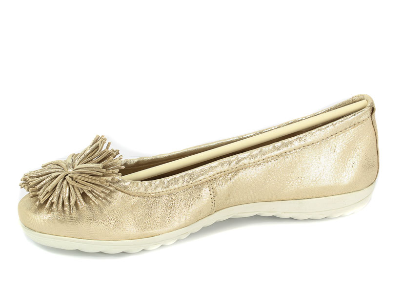 Baleriny Caprice 9-22116-20 409 Beige Glitter