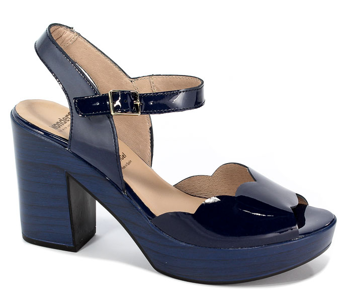 Sandały Wonders L-9131 Charol Baltic