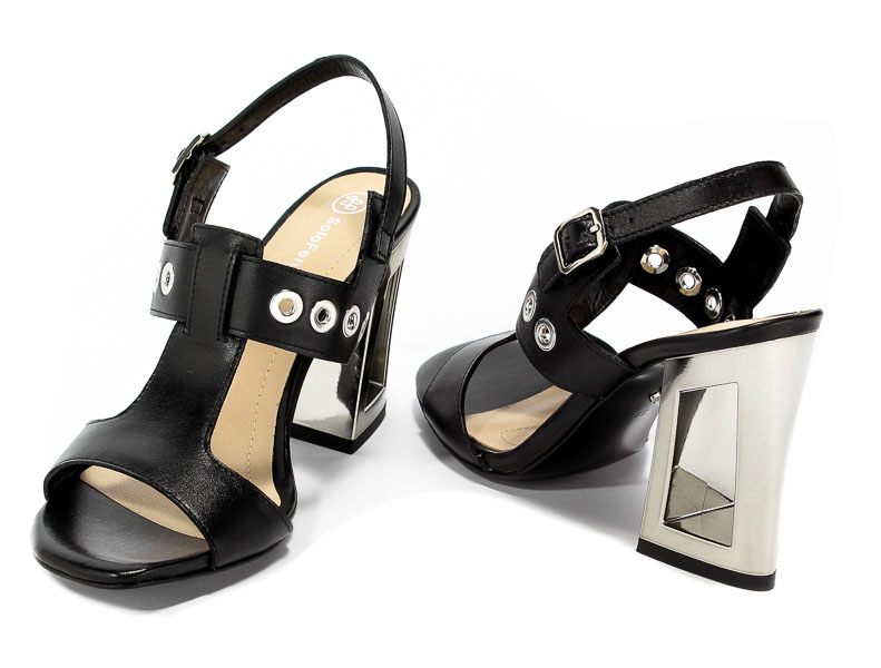 Sandały Solo Femme 60818-11-H74/000-07-00 Czarny