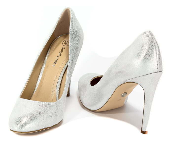 Czółenka Solo Femme 45001-55-H30/000-04-00 Srebrny