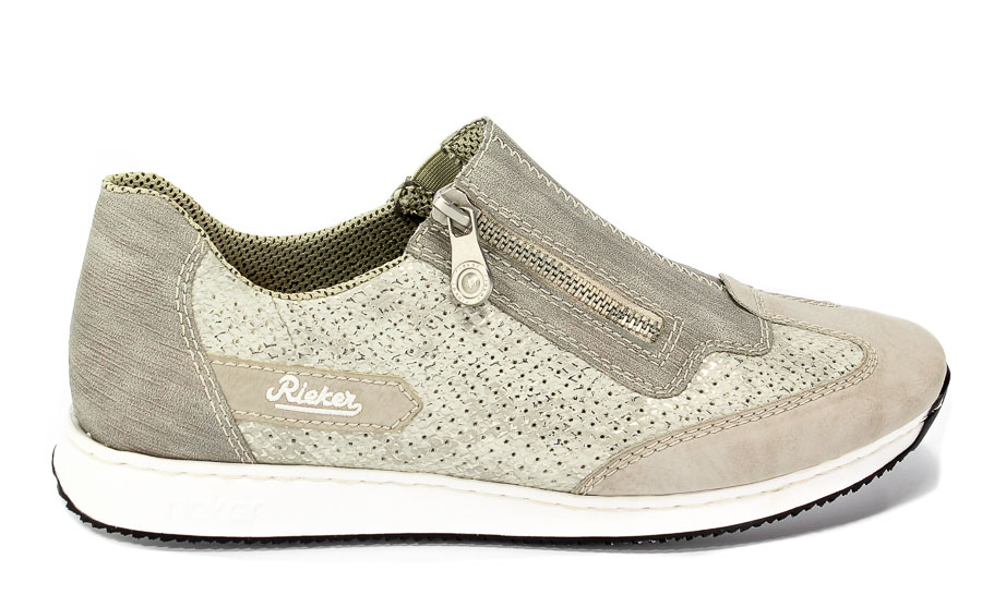 Półbuty Rieker 56067-81 White Combination
