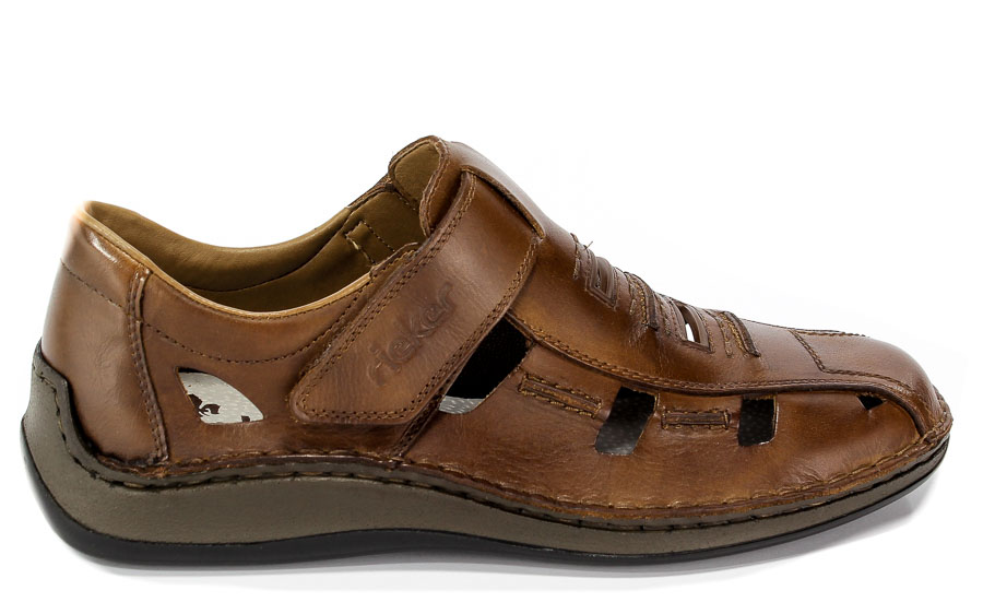 Półbuty Letnie Rieker 05283-25 Brown