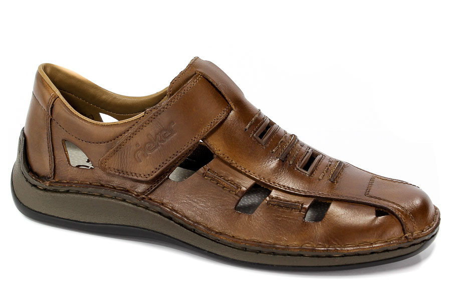 Półbuty Letnie Rieker 05283-25 Brown