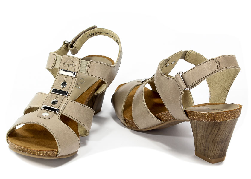 Sandały Caprice 9-28309-28 358 Taupe Waxy Nap