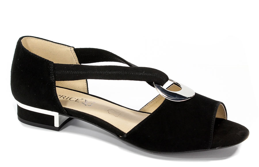 Sandały Caprice 9-28111-20 004 Black Suede