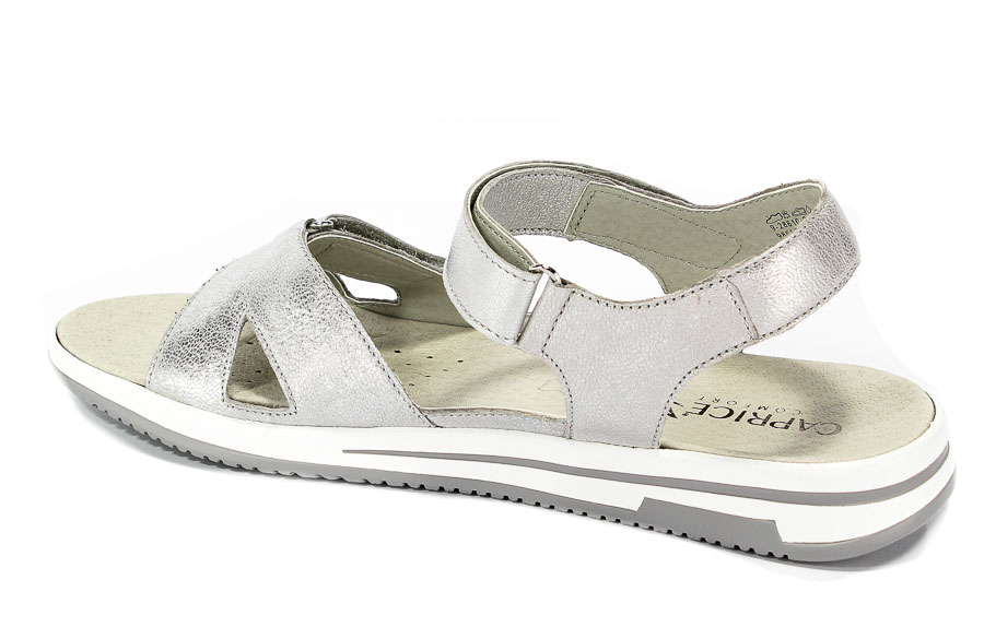 Sandały Caprice 9-28610-20 920 Silver Metal