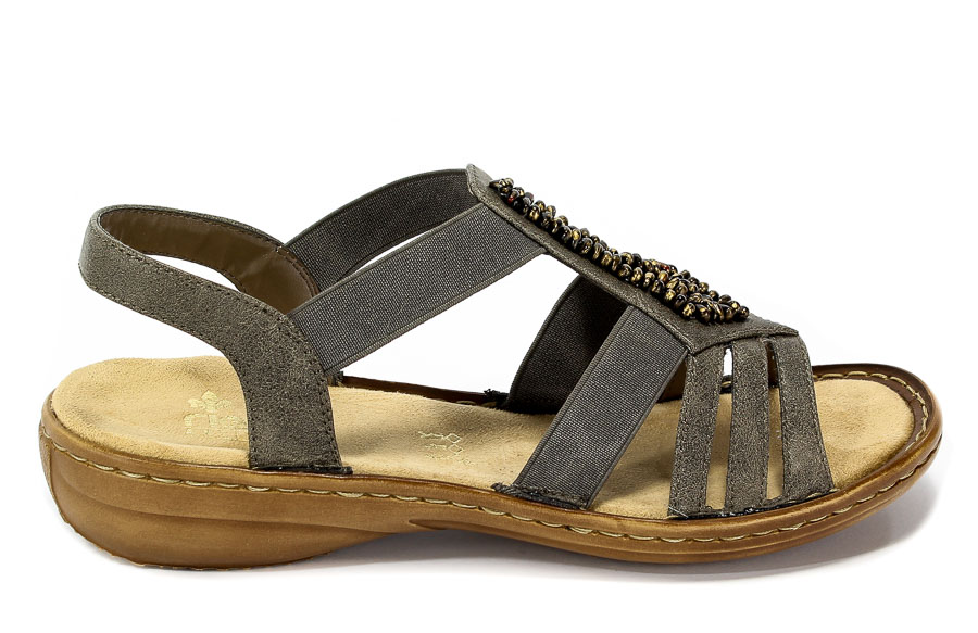 Sandały Rieker 60841-45 Grey