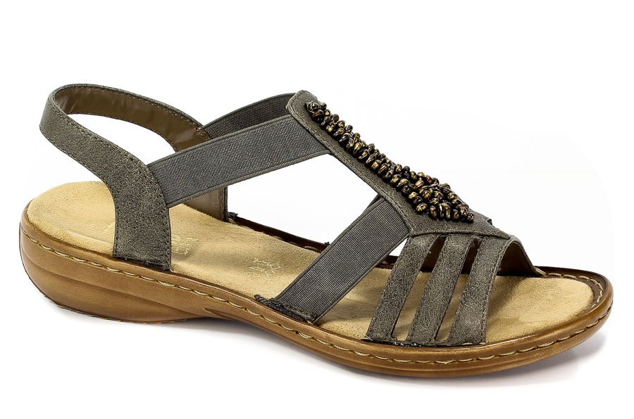 Sandały Rieker 60841-45 Grey