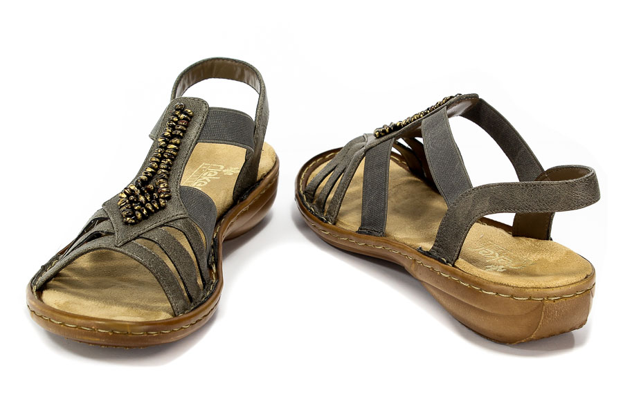Sandały Rieker 60841-45 Grey