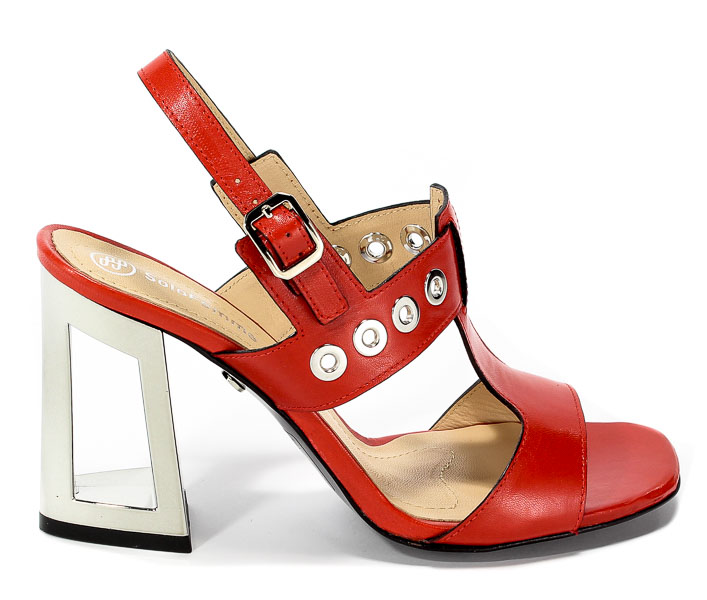 Sandały Solo Femme 60818-11-C86/000-07-00 Czerwony