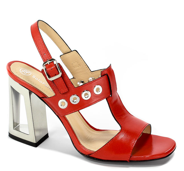 Sandały Solo Femme 60818-11-C86/000-07-00 Czerwony